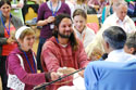 Deepakbhai Giving Darshan To Mahatmao